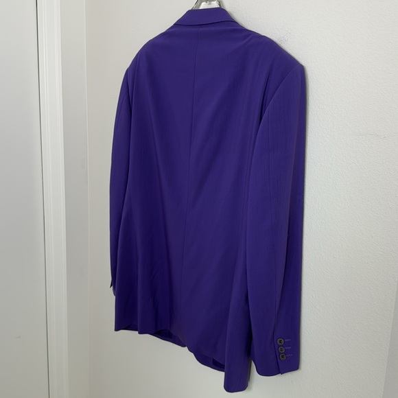 VERSACE V2 Purple Blazer Sz 44L - Picture 3 of 11